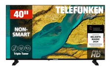 Telefunken 40 Zoll Fernseher XF40P900S 100 cm Full HD LED TV mit Triple-Tuner