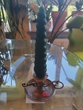 Antiker Zinn Kerzenhalter mit