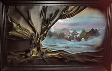 Lederbild Bild geprägt