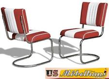 CO-27 Ruby Bel Air Möbel 2 Stühle Swingstuhl Diner Küchenmöbel Küchenstuhl USA