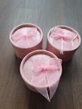 3er Set Kartons Geschenkboxen Ring Schachtel Schmuckboxen D5,5x4 cm rund
