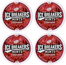 4x ICE BREAKERS Minz Zimt Zucker Kostenlos Mit Geschmack Kristalle USA Bonbons