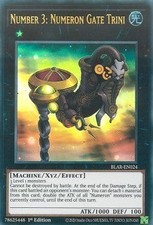 YuGiOh Number 3: Numeron Gate Trini BLAR-EN024 Ultra Rare Englisch NM 1st