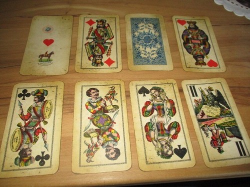 Alte spielkarten 1920 - um,
