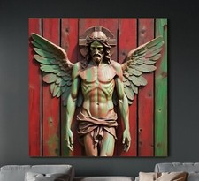 XXL LEINWAND BILDER BIS 140x140x5 Jesus Christus Religion VINTAGE KUNST MODERN