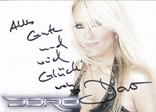 Autogramm - Doro Pesch