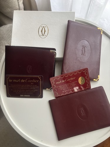 Cartier paris leder brieftasce - cartier,