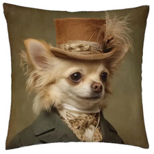 Kissen + Füllung 45x45cm  Chihuahua Hund, Dekokissen Hund, Couchkissen, Hunde