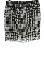 VELVET KITTEN Minirock Damen Rock Gr. DE 40 hellgrau-schwarz Casual-Look