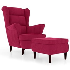 Ohrensessel mit hocker - mit,