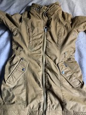 KHUJO Damen Winterjacke, Ajla. Ockerbraun, halblang