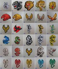 Tier Bügelbild bestickt Stoff