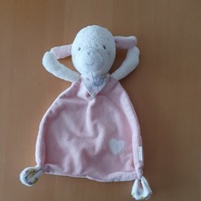 Beauty Baby Schmusetuch rosa Schaf  Kuh Herz Esel Kuscheltuch Müller Fehn