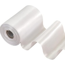 Satinband, 10 cm breit, weiß