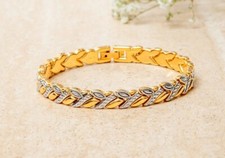 Armreif Gold/Silber 19 cm Lang