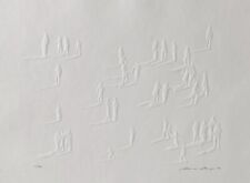 Werner Berges ‚Begegnungen 7’ 1982, Pop Art, Prägedruck, signiert.