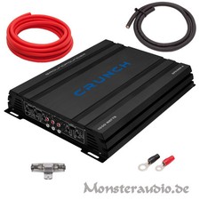 Crunch GPX1000.4 1000 Watt 4-Kanal Verstärker Auto Endstufe + 20mm² OFC Kabelset