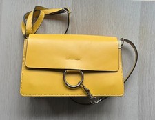 Umhängetasche Leder gelb