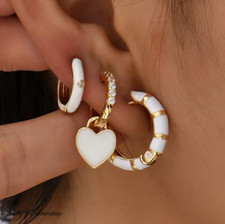 Zirkonia Ohrringe Creolen für