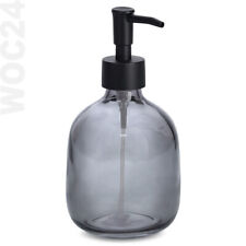Pump-Seifenspender Seifen Spender Glas klar grau Kunststoff schwarz Bad Küche