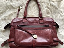 strenesse Handtasche, Echt Leder, Bordeaux Rot, Top Zustand 