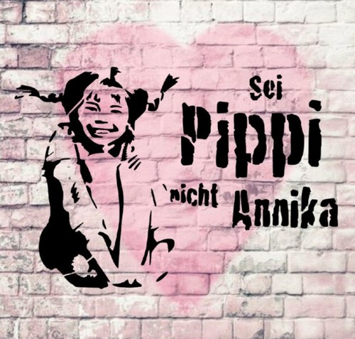 Schablone banksy style - schablone, "sei