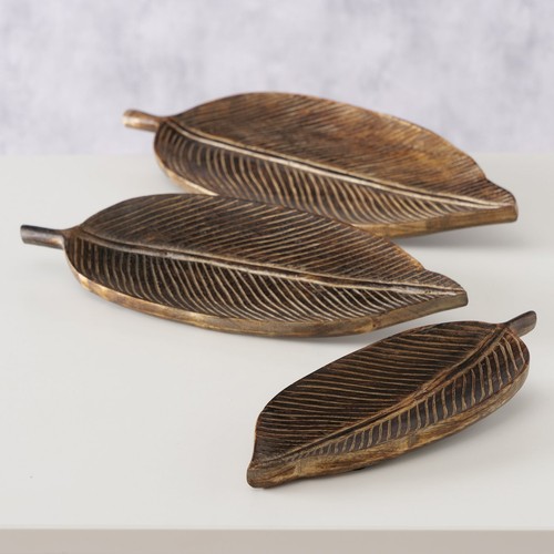 Deko tablett schale - deko, leafy