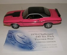 Franklin Mint 1970	Dodge	Challenger 440 Six Pack "Panther Pink", B11E798, LE 81