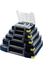 raaco Sortimentskoffer boxxser B465xT401xH78mm 18 Fächer mit Profilraster