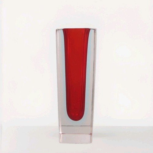 Murano sommerso glas vase - murano,