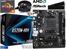Aufrüstkit PC Bundle AMD Ryzen 5 3400G bis 32GB DDR4 mit TPM 2.0 ASRock A520M