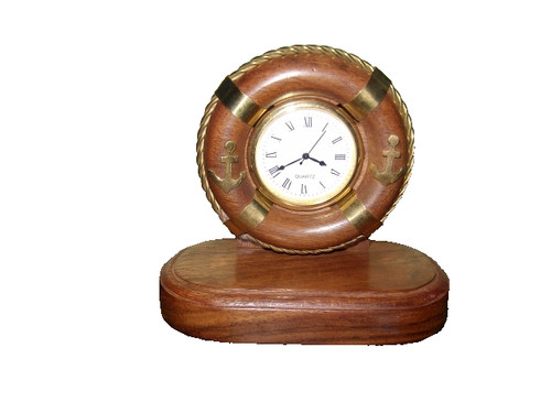 Uhr schwimmreifen mahagoni - uhr,