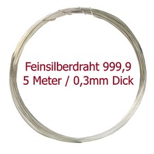 (3,79€/m) Feinsilber-Draht