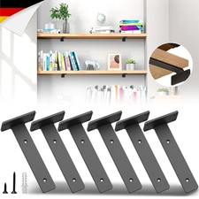 6x Regalhalterung 8" Schwarz