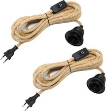 2 Stück Hanfseil Lampe