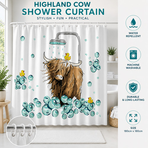 Highland kuh badezimmer - highland,