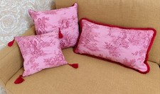 Set mit drei Kissen Canvas De