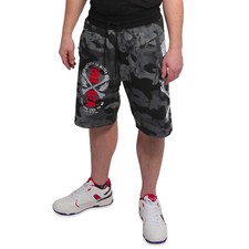 Neue Yakuza Herren Weird Sweat Shorts B-WARE - Camouflage Grey