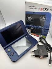 Nintendo New 3DS XL - Metallic Blau TOP IPS mit OVP Ladekabel und Tasche