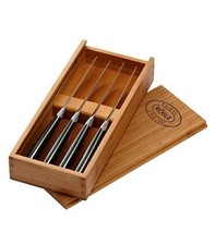 RÖSLE 25147 Steakmesser scharf 4-er Set in Holzbox (Rös1)
