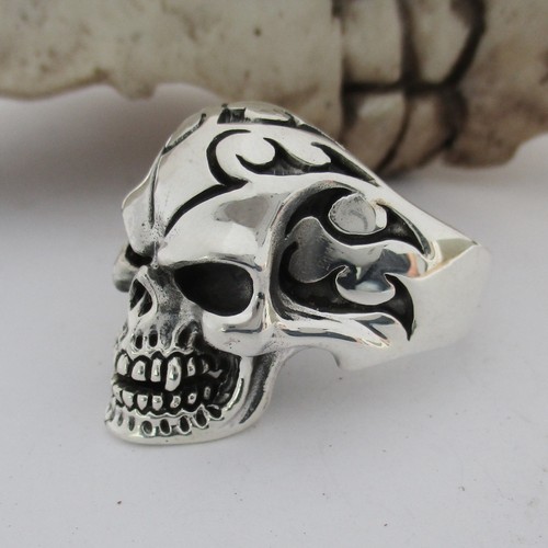 Totenkopf ring silber - totenkopf,