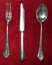 Besteck , Tauf- u. Kinderbesteck, 90er versilbert, Monogram A