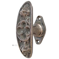 Fensterolive Fenstergriff antik oval neo gotisch Gotik alt 85/45/43