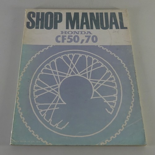 Workshop manual honda chaly - honda, cf