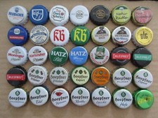 35 vers. Kronkorken, bottle caps von Hochdorfer, Heubacher, Hoepfner....usw.