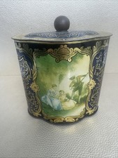 Alte blechdose jugendstil - blechdose,