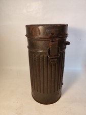 Gasmaskendose Gasmaskenbehälter Gasmaske Wehrmacht 2. Weltkrieg WK2 um 1935 Leer