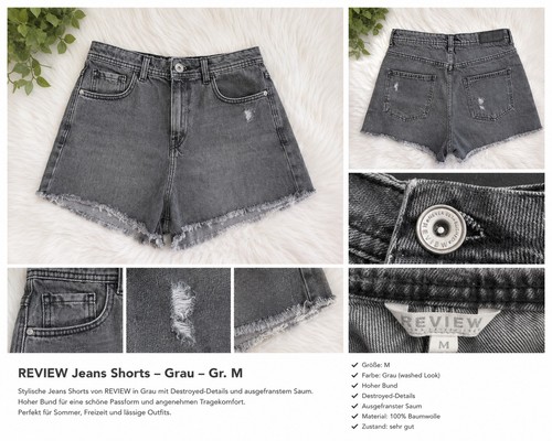 Only jeansshorts grau used - grau,