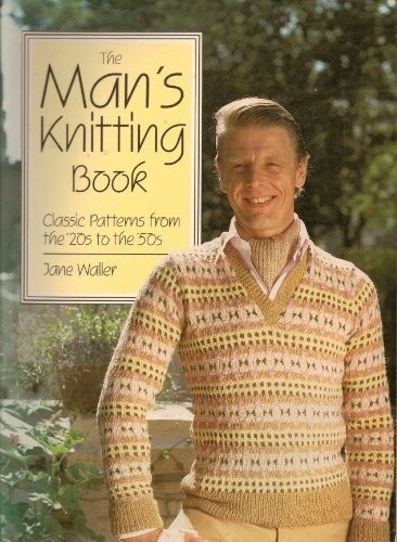 Man knitting book classic - man's,