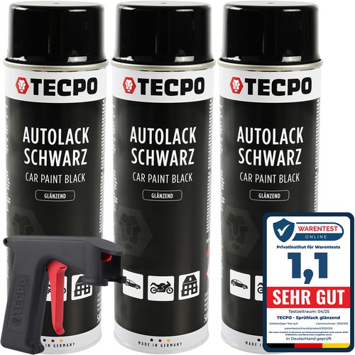 Lackspray schwarz glanz - lackspray, 3x